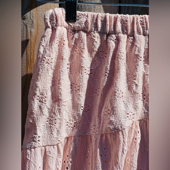 Zara Kids Eyelet Pink Ruffle Outfit Top & Skirt Outfit - Picture 8 of 10